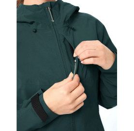 4 poches dont 1 qui sert pour ranger la veste Imperméable respirante 100 % coupe-vent compressible ELOPE Woman VAUDE