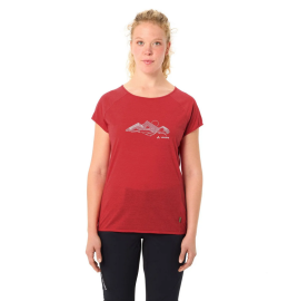 tee-shirt manche courte pour femme rouge leave no trace TEKOA VAUDE