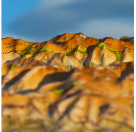 Carte en relief 3DMAP Champsaur, Valgaudemar et Devoluy