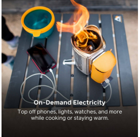 Réchaud à bois avec power bank intégrée CAMPSTOVE de Biolite