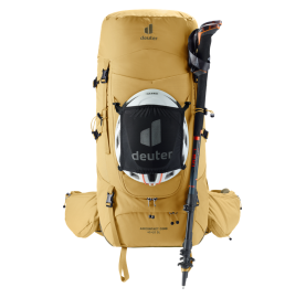 sangles portage baton casque matériel sac à dos 45 litres femme Aircontact Core 45+10 SL DEUTER