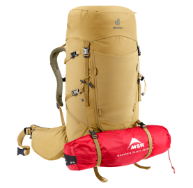 sangles portage tente sac à dos femme trek Aircontact Core 45+10 SL DEUTER