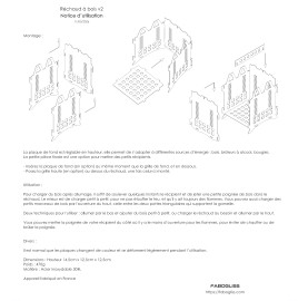 Réchaud à bois fabriqué en France