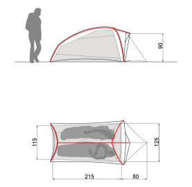 tente 2 places compacte ultra légère HOGAN 2 VAUDE