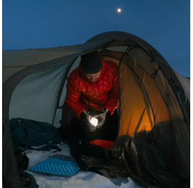 lanterne bivouac fixer sur la tente Glow Recharge Blue SILVA