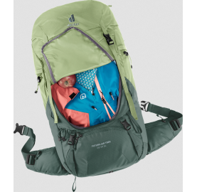 Sac à dos de trek pour femme avec dos ventilé FUTURA AIR TREK 45+10 pour femme - Vert