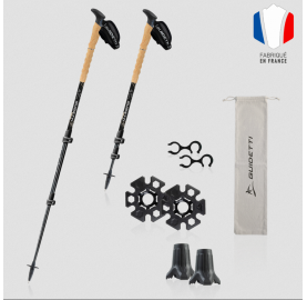 X PRO ALU Bâtons de Randonnée réglables GUIDETTI