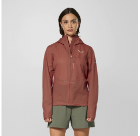 veste imperméable légère respirante rando trail pour femme PEDROC SALEWA