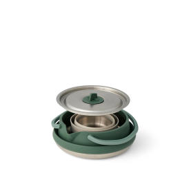 Ensemble Bouilloire et tasses pliantes DETOUR Kettle cook set SEA TO SUMMIT Acier et Silicone