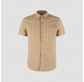 Chemisette manche courte Homme légère fraîche souple fabrication EUROPE MONTURA Beige