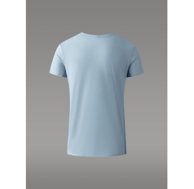 T-shirt technique MOLVENO de AYAQ POUR FEMME, fabriqué en EUROPE, respirant pour l’aventure et les efforts intensifs Bleu clair