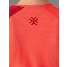BIAFO T-shirt 100% Mérinos  pour Femme fabriqué en Europe Corail