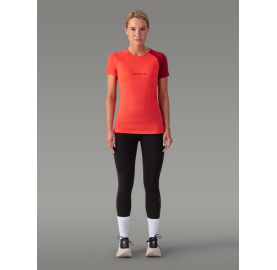 BIAFO T-shirt 100% Mérinos  pour Femme fabriqué en Europe Corail