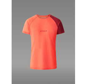 BIAFO T-shirt 100% Mérinos  pour Femme fabriqué en Europe Corail
