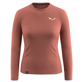 Tee-shirt manche longue Tencel pour Femme randonnée protection solaire SALEWA PUEZ DRY TEE T-SHIRT