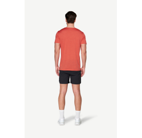 Tee-shirt Mérinos Tencel été pour homme fabriqué en Europe Rouge