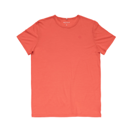 Tee-shirt Mérinos Tencel été pour homme fabriqué en Europe Rouge