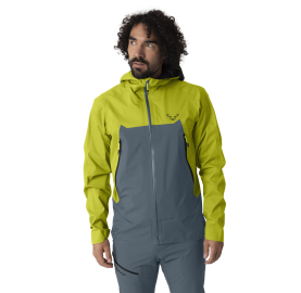 Veste randonnée imperméable très respirante coupe-vent TRANSALPER 3 COUCHES VESTE HOMME DYNAFIT