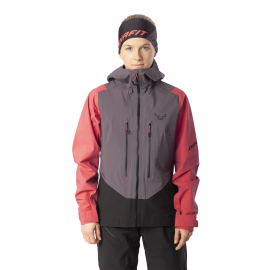 Veste imperméable respirante 3 couches pour femme solide ultra légère BLACKLIGHT 3L DYNAFIT VESTE FEMME - Violet