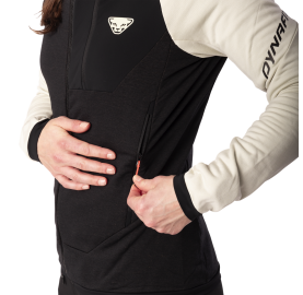 2 poches mains veste mérinos femme DYNAFIT montagne