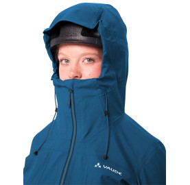 capuche passe sur le casque veste montagne femme VAUDE croz