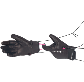 Gants en cuir et laine mérino G HOT WOOL DRY de CAMP pour femme