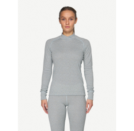 Sous-vêtement technique Femme mérinos et soie Signature Silk 230 col croisé Femme DEVOLD