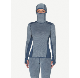 1 face maille 3D canaux air intégrés retiennent la chaleur REVERSO Devold FEmme